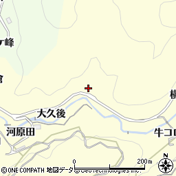 愛知県豊田市国谷町大久後周辺の地図
