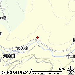 愛知県豊田市国谷町（大久後）周辺の地図