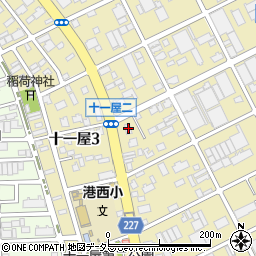 コメダ珈琲十一屋店周辺の地図