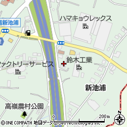 愛知県みよし市打越町新池浦周辺の地図