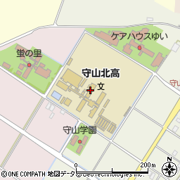 滋賀県立守山北高等学校周辺の地図