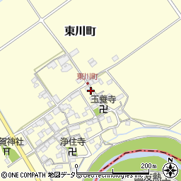 滋賀県近江八幡市東川町506周辺の地図