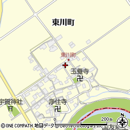 滋賀県近江八幡市東川町507周辺の地図