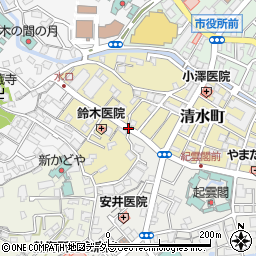 静岡県熱海市清水町周辺の地図