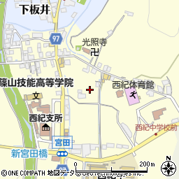 兵庫県丹波篠山市宮田周辺の地図