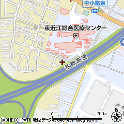滋賀県東近江市中小路町621周辺の地図
