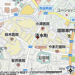 静岡県熱海市清水町12周辺の地図