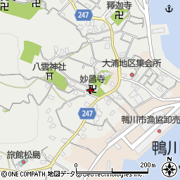 妙昌寺周辺の地図
