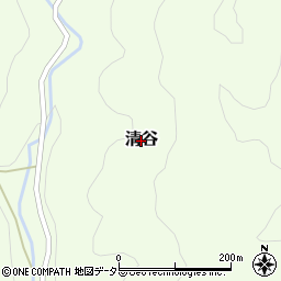 岡山県真庭市清谷周辺の地図