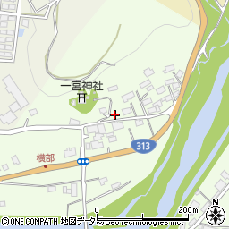 岡山県真庭市横部周辺の地図