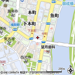 静岡県沼津市新町周辺の地図