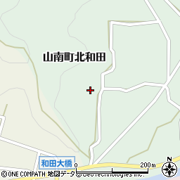 兵庫県丹波市山南町北和田1078周辺の地図