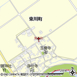滋賀県近江八幡市東川町357周辺の地図