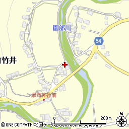 京都府南丹市園部町竹井マキ周辺の地図