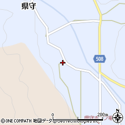 兵庫県丹波篠山市県守1079-1周辺の地図