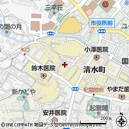 静岡県熱海市清水町16-13周辺の地図