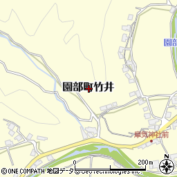 京都府南丹市園部町竹井周辺の地図