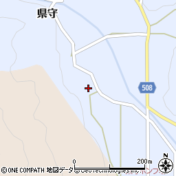 兵庫県丹波篠山市県守1036-1周辺の地図