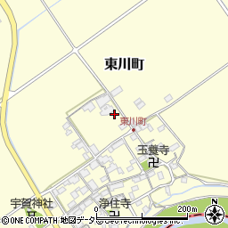 滋賀県近江八幡市東川町340周辺の地図