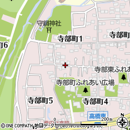 愛知県豊田市寺部町周辺の地図