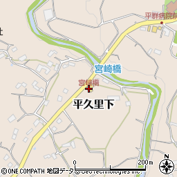 宮崎橋周辺の地図