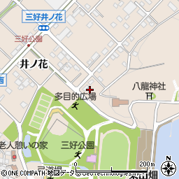愛知県みよし市三好町井ノ花32周辺の地図