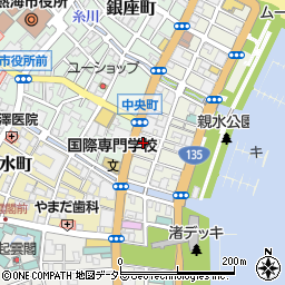 静岡新聞社　熱海支局周辺の地図