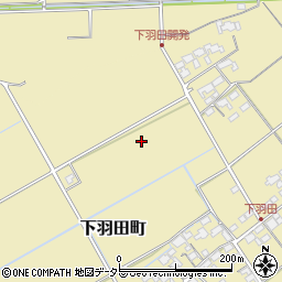滋賀県東近江市下羽田町周辺の地図