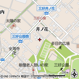 愛知県みよし市三好町井ノ花59周辺の地図