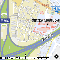 滋賀県東近江市中小路町641周辺の地図