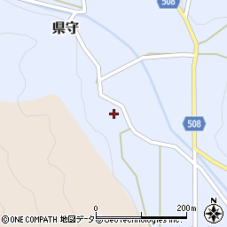 兵庫県丹波篠山市県守1037周辺の地図