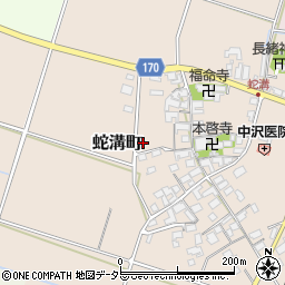 滋賀県東近江市蛇溝町周辺の地図