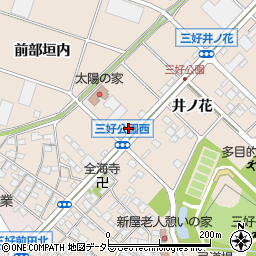 愛知県みよし市三好町井ノ花95周辺の地図