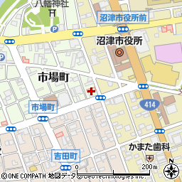 静岡県沼津市市場町周辺の地図