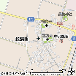 滋賀県東近江市蛇溝町558周辺の地図