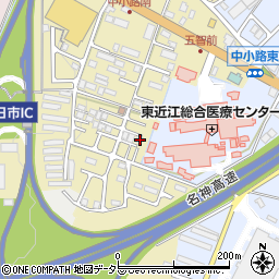 滋賀県東近江市中小路町640周辺の地図