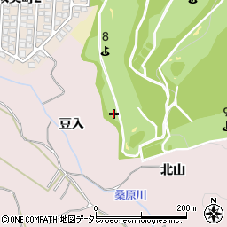 愛知県豊田市市木町北山周辺の地図