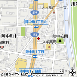 なか卯豊田陣中店周辺の地図