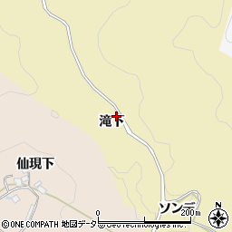 愛知県豊田市上佐切町滝下周辺の地図