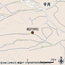 細沢神社周辺の地図