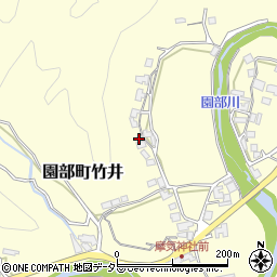 京都府南丹市園部町竹井タワ周辺の地図