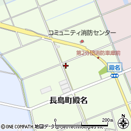 三重県桑名市長島町殿名581周辺の地図