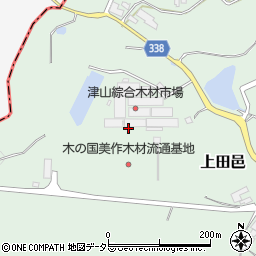 津山地区木材組合周辺の地図