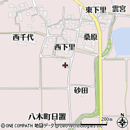 京都府南丹市八木町日置ウツハ周辺の地図