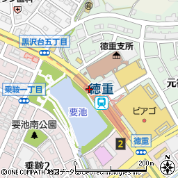 名古屋銀行地下鉄徳重 ＡＴＭ周辺の地図