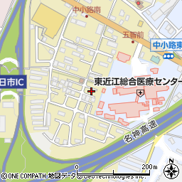 滋賀県東近江市中小路町639周辺の地図
