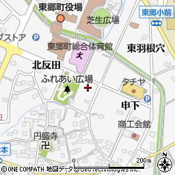 東郷町ふれあい広場駐車場周辺の地図