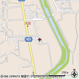 京都府南丹市園部町大西サイノ木周辺の地図