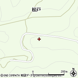 愛知県設楽町（北設楽郡）松戸（前田）周辺の地図