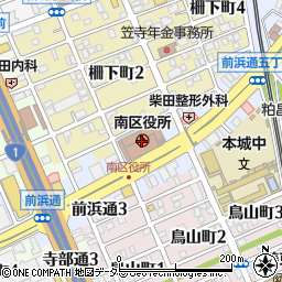 名古屋市役所南区役所南　保健センター南区公害対策室周辺の地図